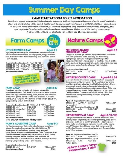 farm & nature camps