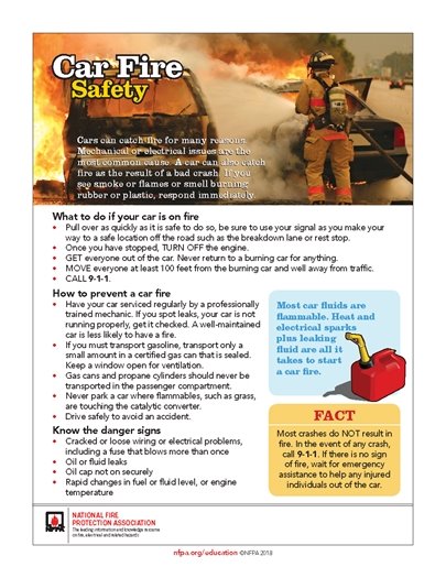 Car Fire Safety