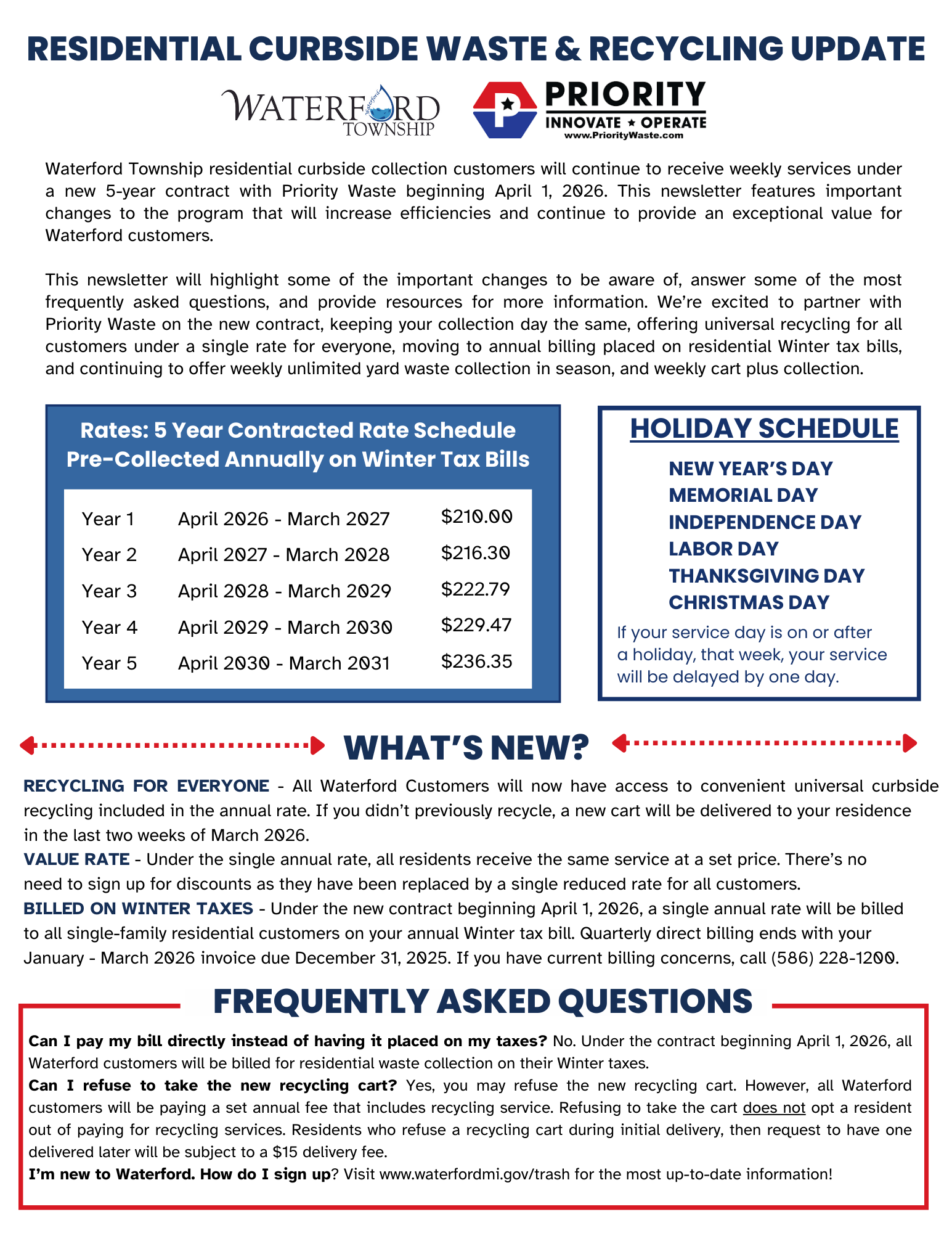 Tax Bill Insert Page 1