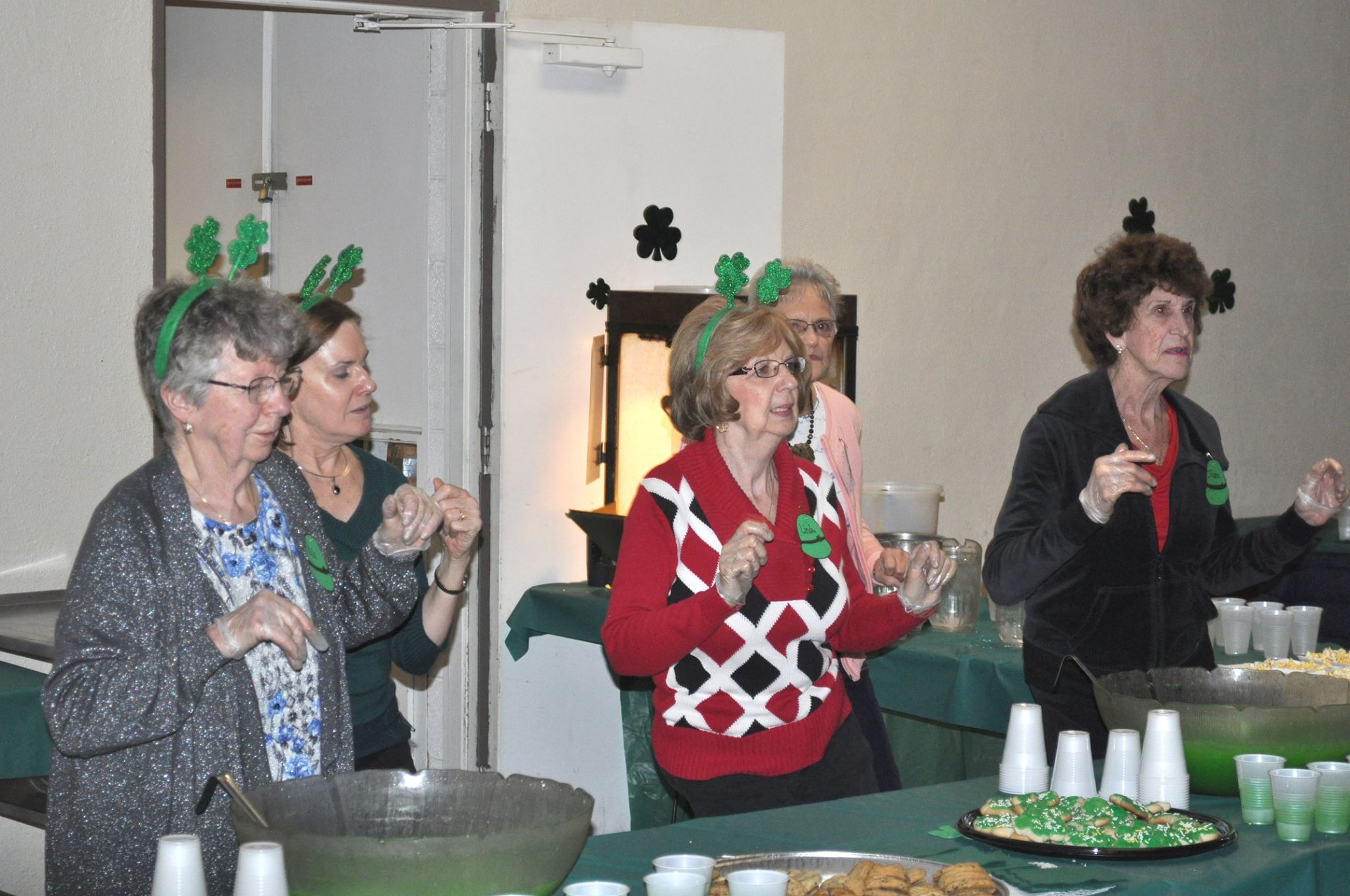 Volunteers at Snack Table