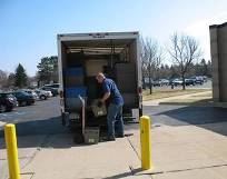 TLN driver unloading truck