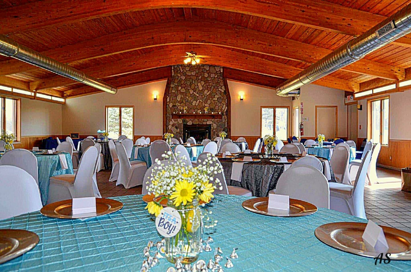 Community Building Decorated