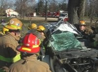 Fire Fighter Car Accident